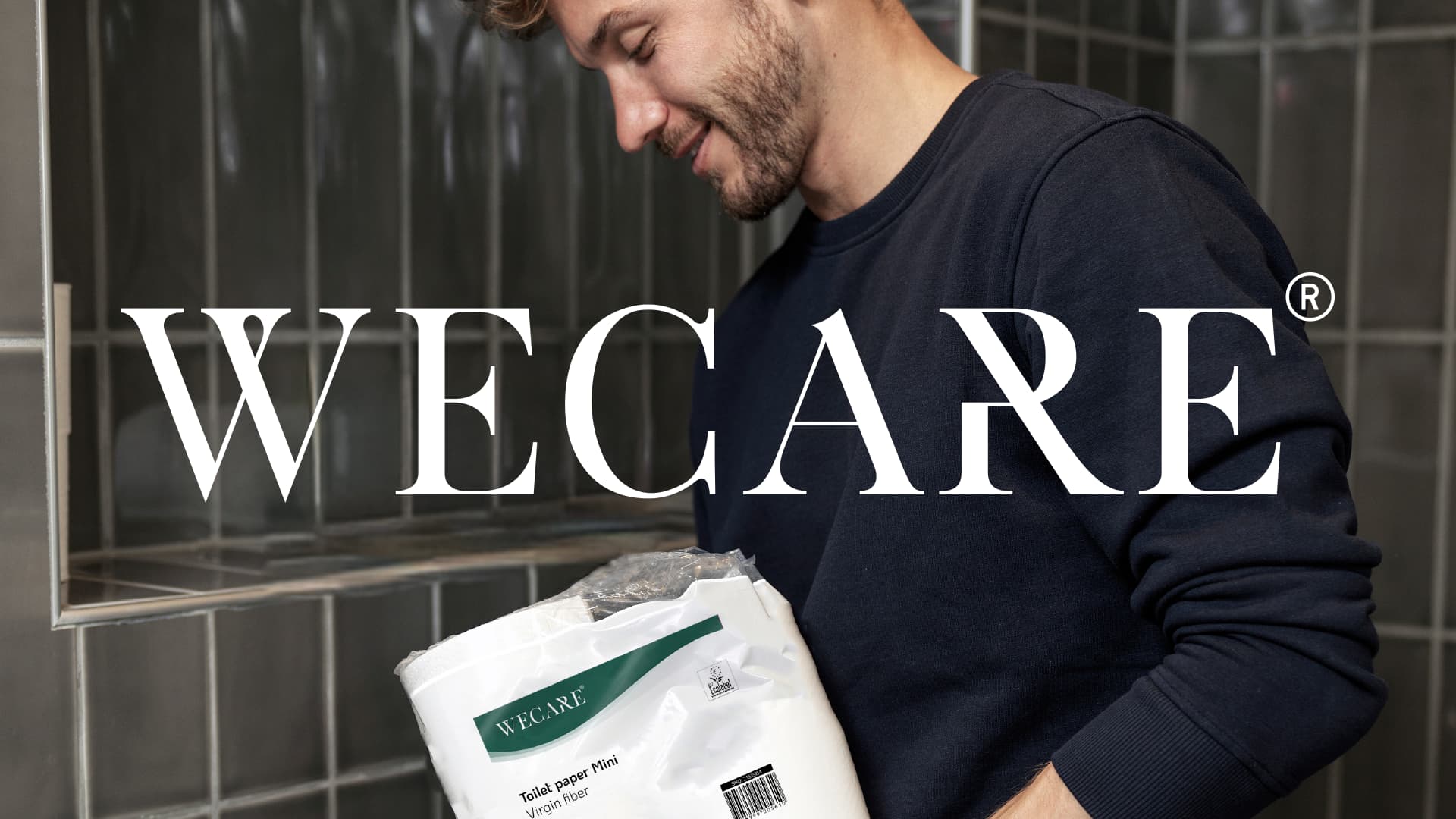 Miljöbild med Wecare logo